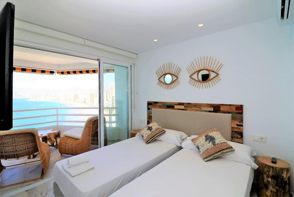Luxurious 2-Bedroom Apt With Stunning Views, 1St Line On Levante Beach, Бенидорм Экстерьер фото